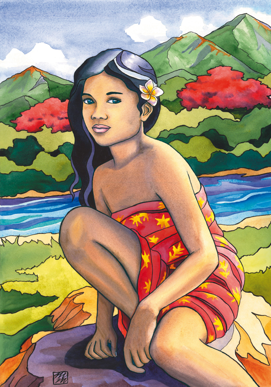 The Little Tahitian Girl